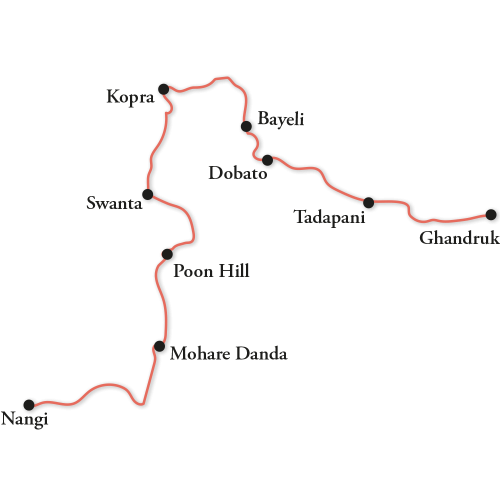 Kopra trek,Balcons des Dhaulagiris et des Annapurnas   